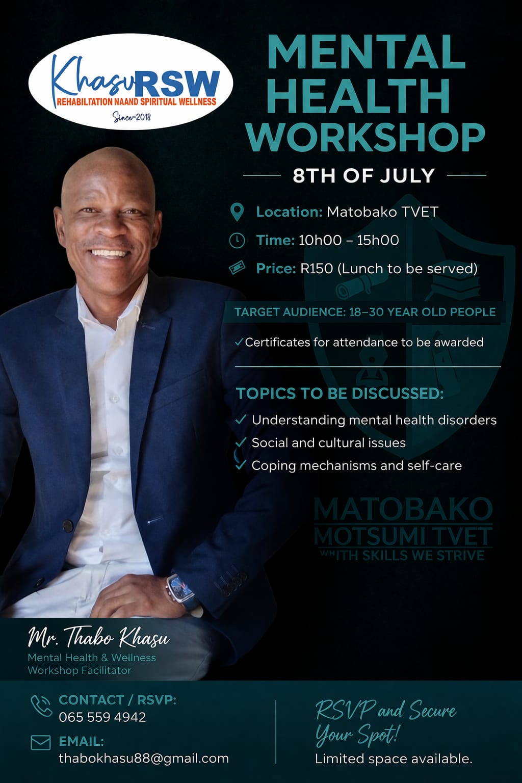 Mental Health Workshop - 8th July